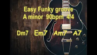 BACKING TRACK EASY FUNKY GROOVE Am7 - 90bpm 4/4