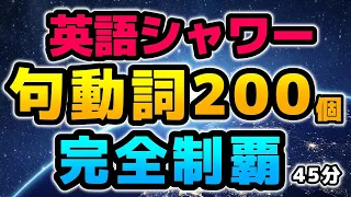 【句動詞200個 聞き流し】ネイティブが本当によく使う句動詞200個　例文聞き流し４5分