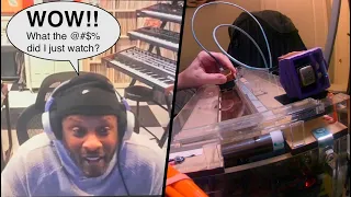 DJ Jazzy Jeff reacts to my tape scratching version of his Peter Piper routine