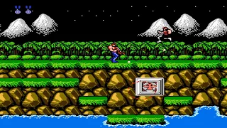 1 mạng phá đảo game Contra 4 nút huyền thoại ( NES ) không hack , cheat ....