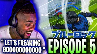ISAGI IS INSANE !!!! | College Soccer Player REACTS to Blue Lock Episode 5
