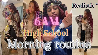 My REAL 6AM high school morning routine