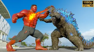 What If Red Hulk Appears & Fights Godzilla (2024) - The Great War After The Ultron Era [HD]