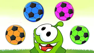 Aprende Con Om Nom | Aprende los colores con balones de fútbol | Vídeos educativos