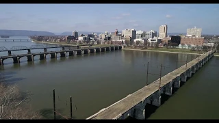 Coronavirus: Drone video of a deserted Harrisburg during rush hour