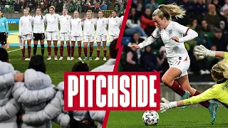 Exclusive Pitchside Access Lionesses Away Win at Record Breaking Windsor Park Crowd | Pitchside