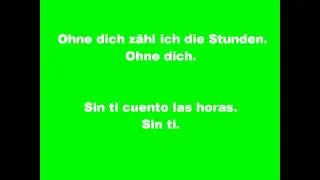Rammstein - Ohne dich (letra en español)