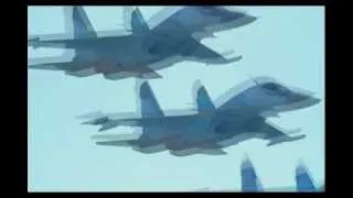 Авиа-шоу 100 лет ВВС России 1516 - Пилотаж Су-34,Су-27, Миг-29