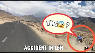 Kargil - Leh Ladakh Highway Bike Accident  😱  danger highway road in laddakh