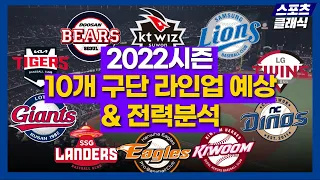 [KBO리그 개막 특집] 2022시즌 10개 구단 라인업 예상 및 분석