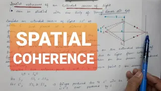 LASER | Lecture 8 | Spatial Coherence | Transverse Coherence length