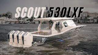 Showcasing The Scout Boats 530 LXF Powered By Quad 600 HP Verados!