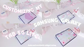 Customizing my Samsung Galaxy Tab S6 lite :How to have an aesthetic samsung Tablet