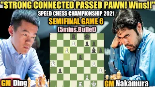 SPEED CHESS CHAMPIONSHIP 2021 | Ding Liren VS Hikaru Nakamura | Semifinal Game 6 (5mins.Blitz)