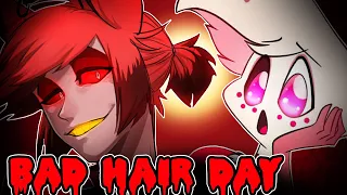 【Hazbin Hotel Comic Dub】BAD HAIR DAY! (Alastor, Angel Dust, Husk)