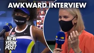 ESPN analyst under fire for strange Naomi Osaka mask interview at US Open | New York Post