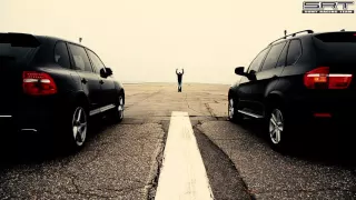 BMW X5 4.8 VS Porsсhe Cayenne S - Drag Race.