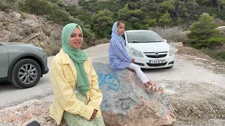 😁🥰Kun Anta |  Maryam and Fatima Masud humming and enjoying time with nasheeds in Athens, Greece