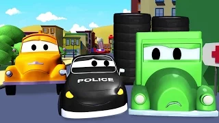 Patrol Policyjny wóz strażacki i radiowózi Złodziej kół | Samochody i Ciężarówki bajki dla dzieci