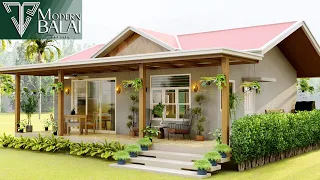 Simple Life in a Farmhouse Tiny House Design Idea | 9.5x10 Meters