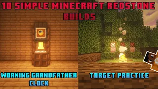 Minecraft | 10 Simple Redstone Builds! - 1.17+