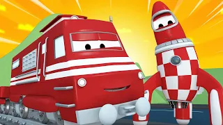 Train for kids -  Rocket away  - Troy The Train in Car City