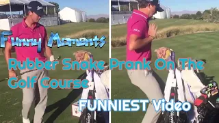 FUNNIEST Rubber Snake Prank On The Golf Course 2020-2019,面白い動画、悪い日