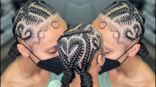 Recreating the Viral Lover Girl Stitch Braids| Dopeaxxpana