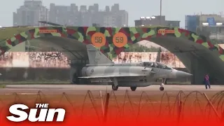 Taiwan air force scrambles jets amid China military drills