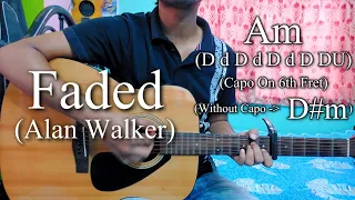 Alan Walker - Faded | Easy Guitar Chords Lesson+Cover, Strumming Pattern, Progressions...