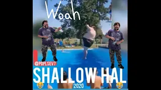 Shallow Hal 2020 (Summer's Over) Fat Man Dives In Pool Scene