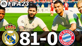 FIFA 23 - MESSI, RONALDO, MBAPPE, NEYMAR, ALL STARS | REAL MADRID 81-0 FC BAYERN MUNICH