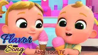 Flavor song (sweet & salty) | kids songs and nursery Rhymes | kids Little world | abby toon tv