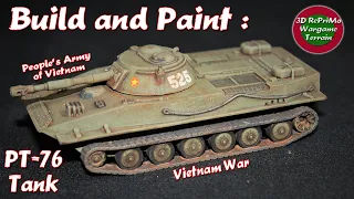 Tutorial:Build & Paint 1/72 PT-76 Tank/Painting Guide/Bemalung PAVN PT-76 Panzer/Vietnam War/Wargame