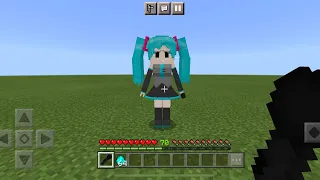 Friday Night Funkin MOD in Minecraft PE (Hatsune Miku Update)