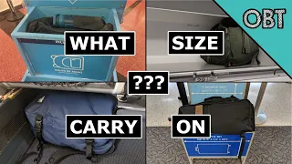 What Size Carry on do You Need (Carry-on vs Personal Size Packs)