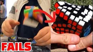 FUNNIEST Rubik's Cube Fails Ever 2 | 1 Minute of Fails.