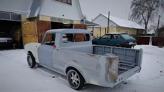 Сиденья от VW на москвич CUSTOM PICKUP ИЖ 2715 #БЕЛЯШ