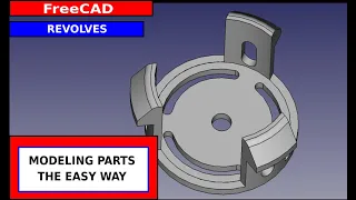 FreeCAD Modeling a Masking Tape Holder using parametric design.