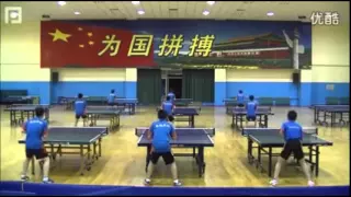 Training table tennis with music part 1 (China)