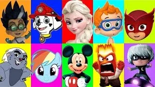 PJ Masks Romeo Game - Play Doh Surprise Cups My Little Pony, Paw Patrol, Frozen Elsa, Bubble Guppies