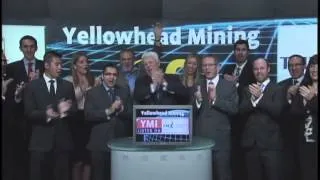 Yellowhead Mining Inc. (YMI:TSX) opens Toronto Stock Exchange, October 3, 2012.