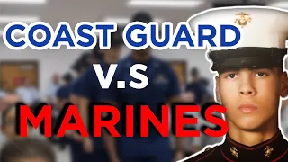 MARINE reacts to Coast Guard Bootcamp- harder then other branches?!?