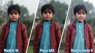 Redmi 9T Vs Poco M3 Vs Redmi Note 9 Detail Camera Comparison📸📸