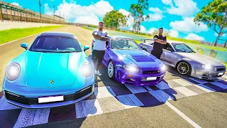 RACHA - PORSCHE 991 vs SKYLINE R34