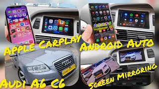 AUDI A6 C6 MMI 3G SI 2G APPLE CARPLAY & ANDROID AUTO USB VIDEO CAMERA SPATE A6C6,A6C7,A4B8,Q3,Q5,Q7