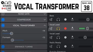 How to use the VOCAL TRANSFORMER in GarageBand iOS (iPhone/iPad)