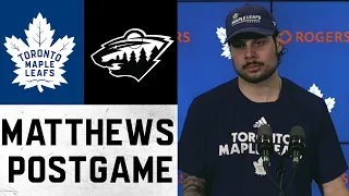 Auston Matthews Post Game | Toronto Maple Leafs vs Minnesota Wild | February 24, 2022