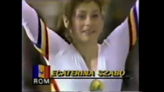 Ecaterina SZABO (ROM) beam - 1984 Olympics Los Angeles EF