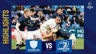 Highlights - Racing 92 v Leinster Rugby Round 1│Heineken Champions Cup 2022/23